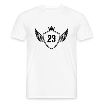 Armoiries 23 - T-shirt homme - blanc - Devant - AI Model Male 178 dark (178cm)