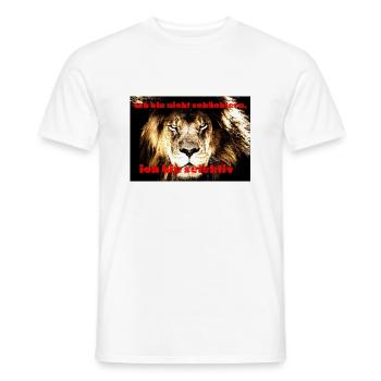 Löwe effektiv - Männer T-Shirt - Weiß - Vorne - AI Model Male 178 dark (178cm)