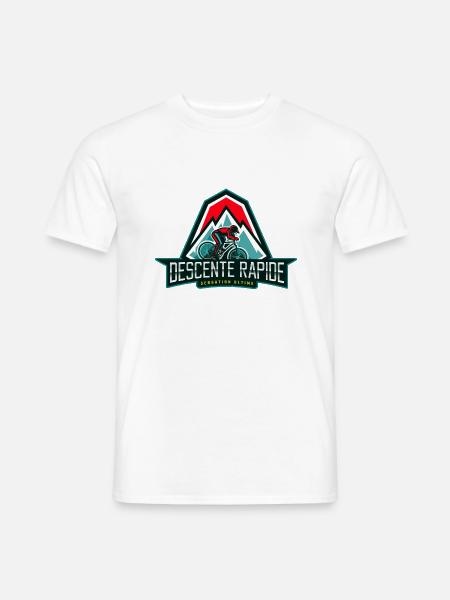 Mountain biking Downhill Sport Extreme Mountain Adventure - Men's T-Shirt - white