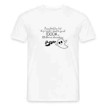 Geist Halloween - Männer T-Shirt - Weiß - Vorne - AI Model Male 178 dark (178cm)