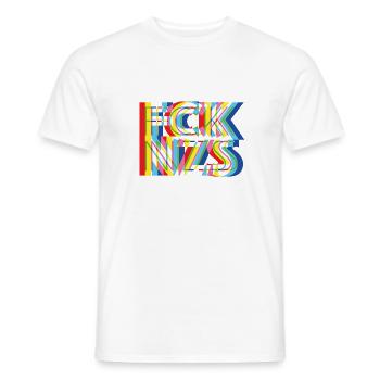FCK NZS - T-shirt homme - blanc - Devant - AI Model Male 178 dark (178cm)