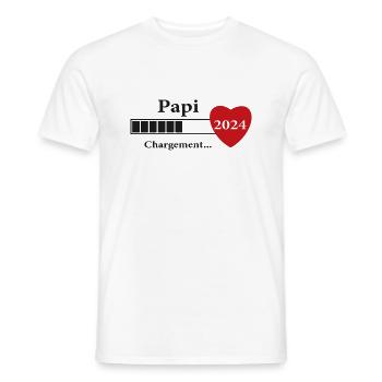 Opa - zukünftiger Opa Loading - Männer T-Shirt - Weiß - Vorne - AI Model Male 178 dark (178cm)