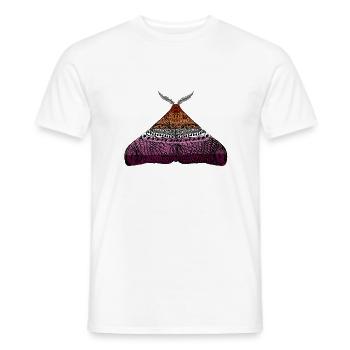 Papillon de nuit de la fierté lesbienne - T-shirt homme - blanc - Devant - AI Model Male 178 dark (178cm)