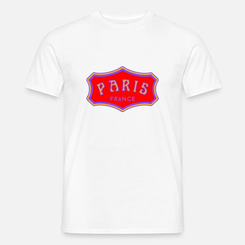 Paris - Männer T-Shirt - Weiß