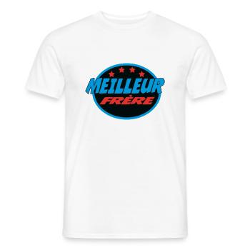 BEST BREST - Men's T-Shirt - white - Front - AI Model Male 178 dark (178cm)