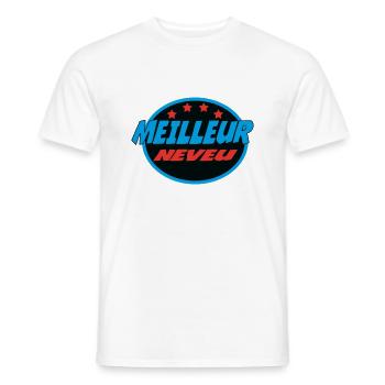 BESTER NEFFE - Männer T-Shirt - Weiß - Vorne - AI Model Male 178 dark (178cm)