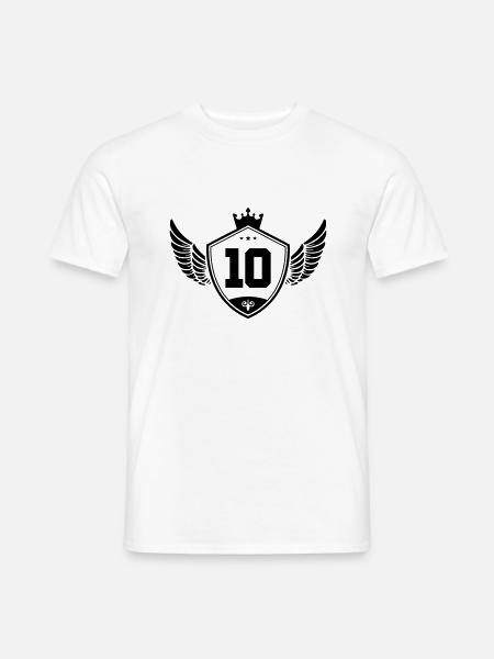 10 wappen krone - Männer T-Shirt - Weiß