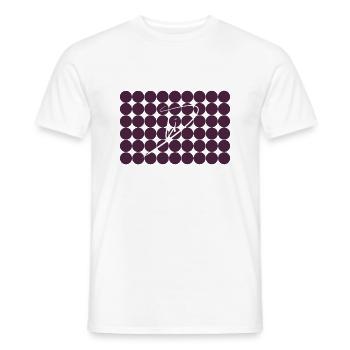 LiD 3 Purple Black White - Männer T-Shirt - Weiß - Vorne - AI Model Male 178 dark (178cm)