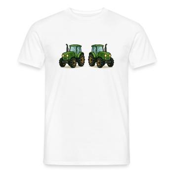 traktor 2 - Männer T-Shirt - Weiß - Vorne - AI Model Male 178 dark (178cm)