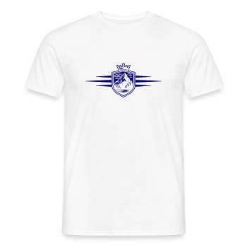 Berge Wappen Alpen - Männer T-Shirt - Weiß - Vorne - AI Model Male 178 dark (178cm)