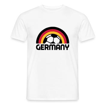 Arc en ciel de football allemand - T-shirt homme - blanc - Devant - AI Model Male 178 dark (178cm)