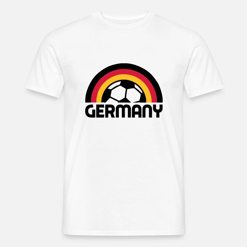 german rainbow soccer - Männer T-Shirt - Weiß