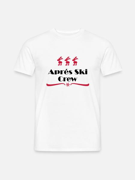 apres ski - T-shirt uomo - bianco