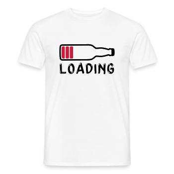 loading beer drink - loading - Men's T-Shirt - white - Front - AI Model Male 178 dark (178cm)