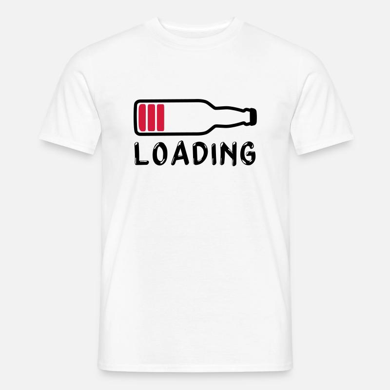 Laden Bier trinken - Laden - Männer T-Shirt - Weiß