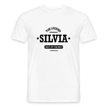 silvia - Männer T-Shirt - Weiß - Vorne - AI Model Male 178 dark (178cm)