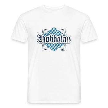 Hobbala!! - Männer T-Shirt - Weiß - Vorne - AI Model Male 178 dark (178cm)