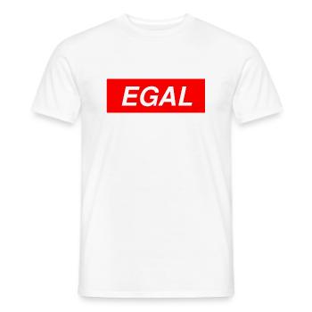 Egal Schlager Musik Fan Lustig Frech Box Rote - Männer T-Shirt - Weiß - Vorne - AI Model Male 178 dark (178cm)