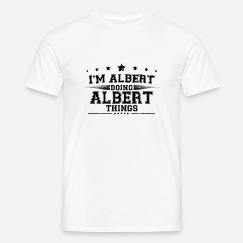 i’m Albert doing Albert things - Men’s T-shirt - white