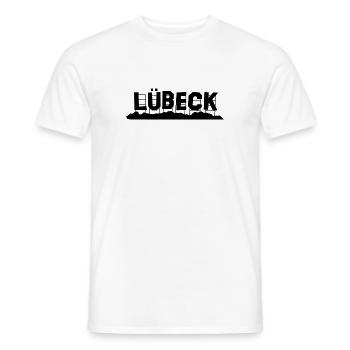 Lübeck - Men's T-Shirt - white - Front - AI Model Male 178 dark (178cm)