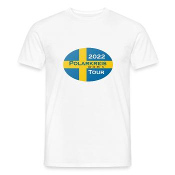 polarkreistour oval - Männer T-Shirt - Weiß - Vorne - AI Model Male 178 dark (178cm)