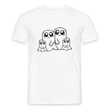 Fantômes Famille Parents Enfants - T-shirt homme - blanc - Devant - AI Model Male 178 dark (178cm)
