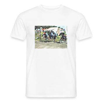 BMX (Begriffsklärung - Männer T-Shirt - Weiß - Vorne - AI Model Male 178 dark (178cm)