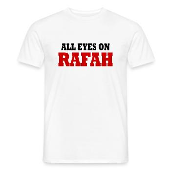 all eyes on rafah - T-shirt homme - blanc - Devant - AI Model Male 178 dark (178cm)