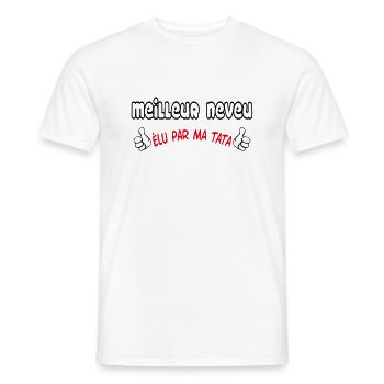 BESTER Neffe - Männer T-Shirt - Weiß - Vorne - AI Model Male 178 dark (178cm)
