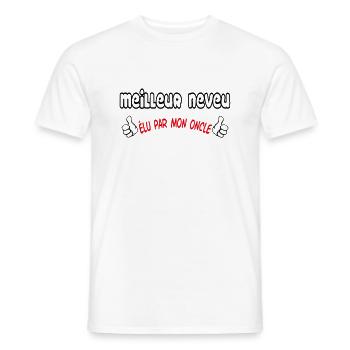 BESTER Neffe - Männer T-Shirt - Weiß - Vorne - AI Model Male 178 dark (178cm)