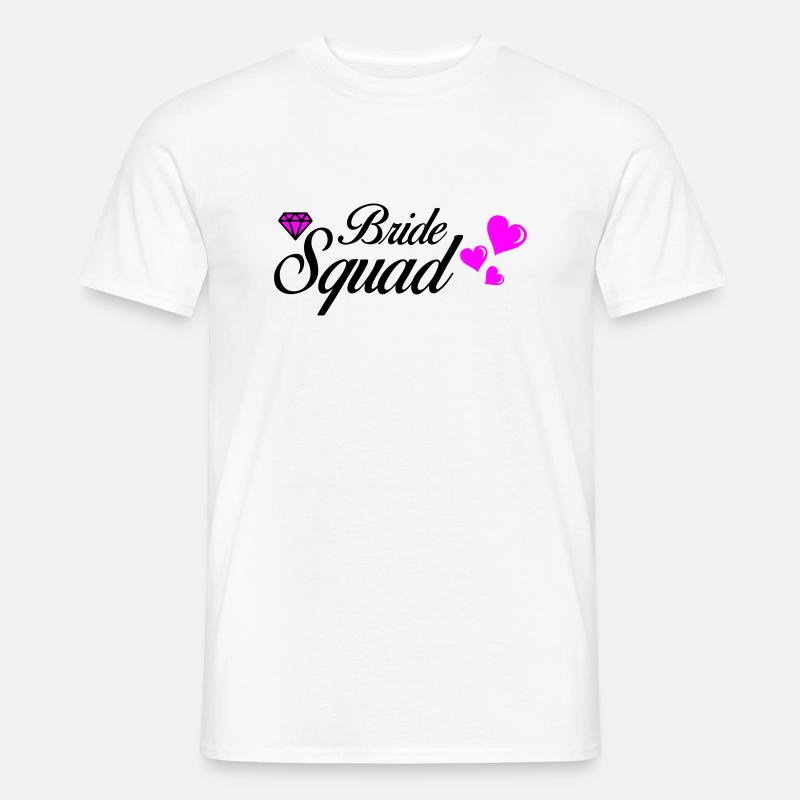 bride squad 02 - Männer T-Shirt - Weiß