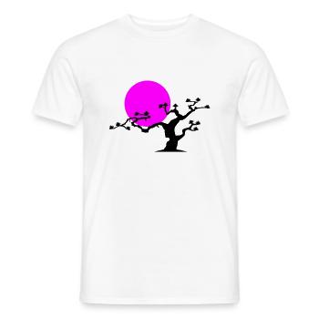 Arbre japonais - T-shirt homme - blanc - Devant - AI Model Male 178 dark (178cm)