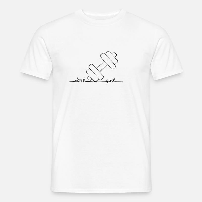 Don‘t quit - Männer T-Shirt - Weiß