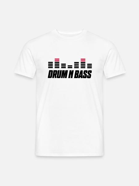Drum Bass - Men's T-Shirt - white