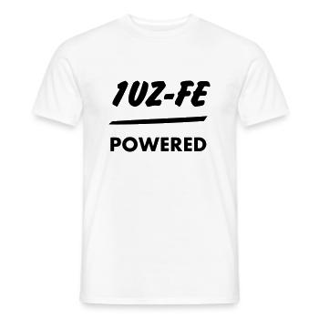 JDM Engine powered 1UZ-FE | T-shirts JDM - Men's T-Shirt - white - Front - AI Model Male 178 dark (178cm)