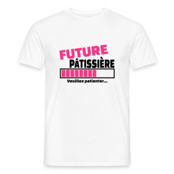 future patissiere - T-shirt homme - blanc - Devant - AI Model Male 178 dark (178cm)