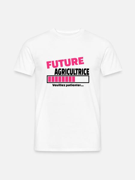 future agricultrice - T-shirt homme - blanc