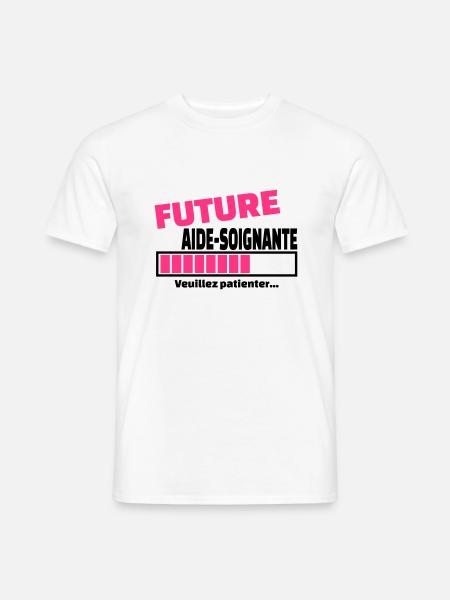 future aide-soignante - T-shirt homme - blanc