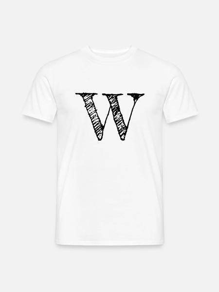 W - Men's T-Shirt - white