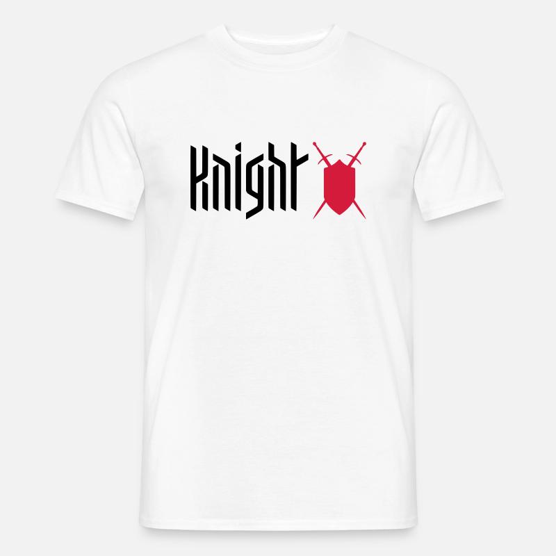 CHEVALIER - BOUCLIER / ÉPÉE - JEU - T-shirt homme - blanc