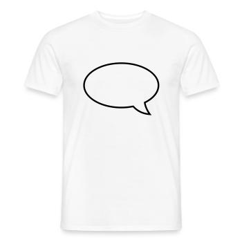sprechblase__f1 - Männer T-Shirt - Weiß - Vorne - AI Model Male 178 dark (178cm)