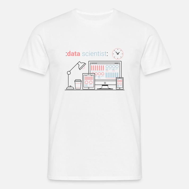 ZAZdesign® Data Scientist | Job Visualization - Men's T-Shirt - white