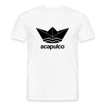 Cooles Acapulco Papierschiff Design Mexiko Méjico - Männer T-Shirt - Weiß - Vorne - AI Model Male 178 dark (178cm)