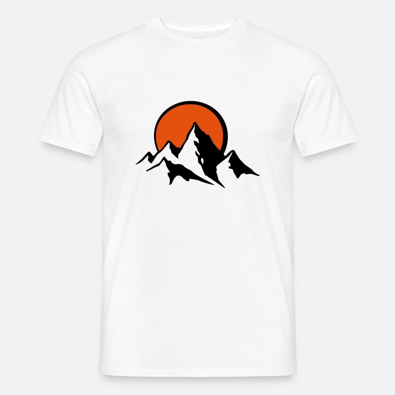 bergpanorama2c - Männer T-Shirt - Weiß
