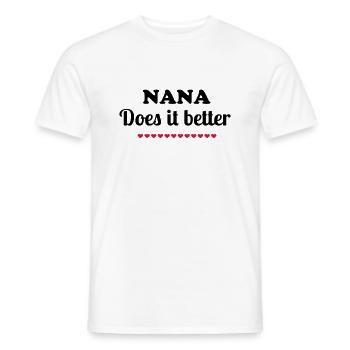 Nana - T-shirt homme - blanc - Devant - AI Model Male 178 dark (178cm)
