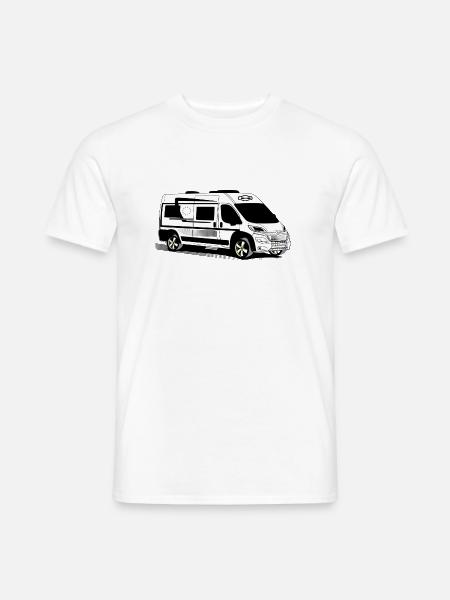 Kastenwagen Van 6m WS - Männer T-Shirt - Weiß