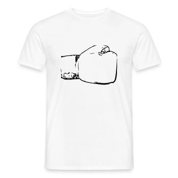 Boxen Boxhandschuhe Boxer Kampfsport Kämpfer - Männer T-Shirt - Weiß - Vorne - AI Model Male 178 dark (178cm)