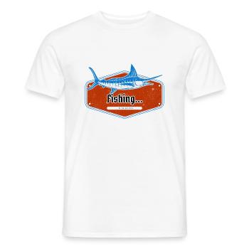 Fishing...is my passion - Männer T-Shirt - Weiß - Vorne - AI Model Male 178 dark (178cm)