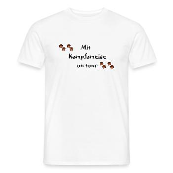 Kleine Hunde sind immer im Fokus als Kampfameisen - Männer T-Shirt - Weiß - Vorne - AI Model Male 178 dark (178cm)