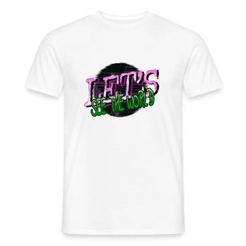 present far away countries jokes statement - Männer T-Shirt - Weiß - Vorne - AI Model Male 178 dark (178cm)
